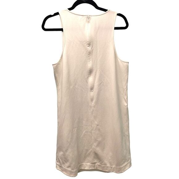 Tibi New York White Sleeveless Dress Rounded Hem Size L - Picture 3 of 7